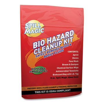 Spill Magic™ Biohazard Spill Cleanup, 3-4" X 6" X 9" freeshipping - TVN Wholesale